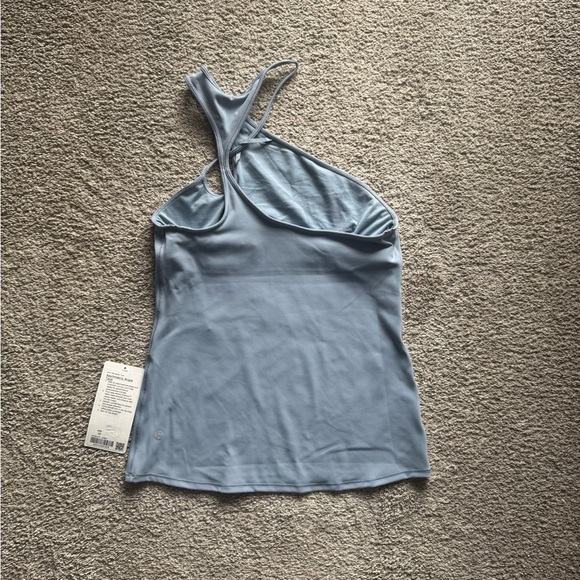 NWT Lululemon Asymmetric Angle Tank Top - Chambray, Size 10 - Picture 4 of 11